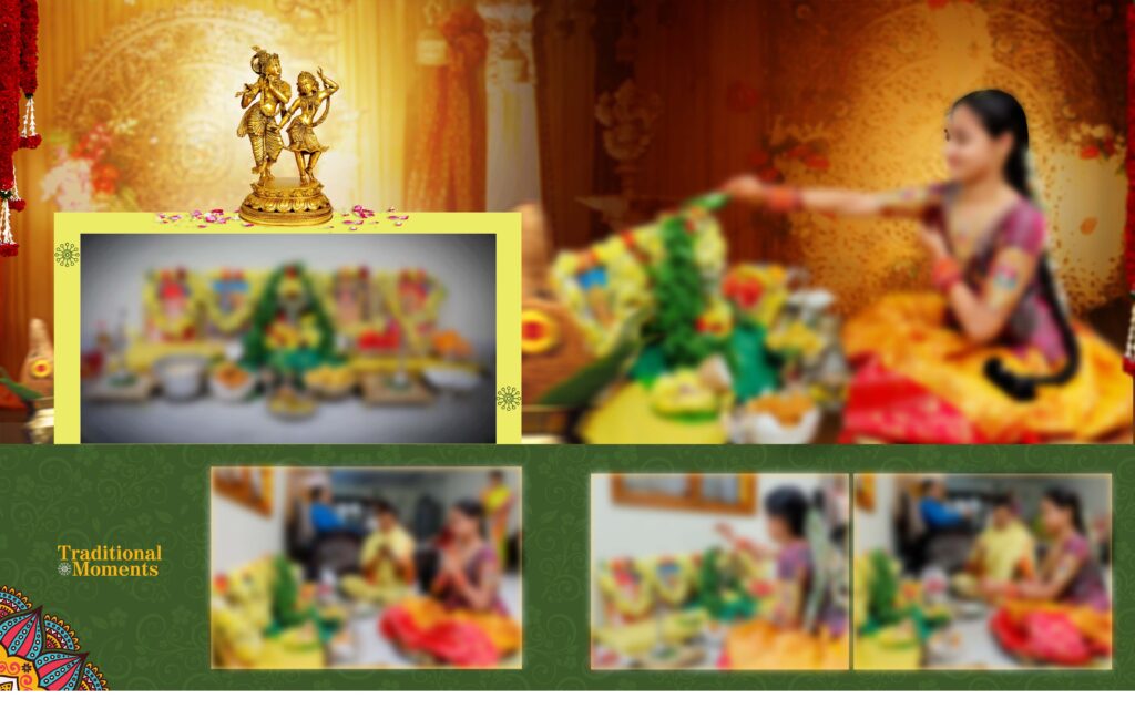 #8-Half Saree Album PSD template