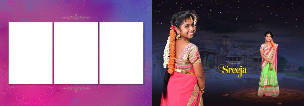 3 Full Album - Half Saree Album Pack - 12x36