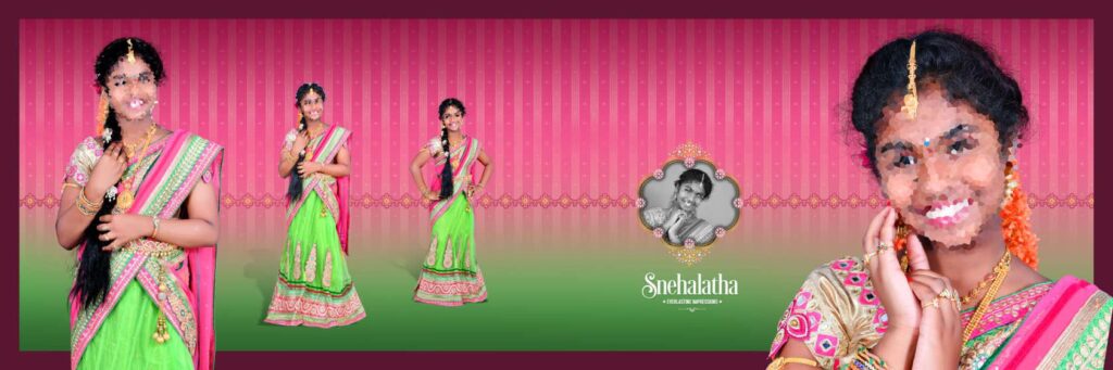 3 Full Album - Half Saree Album Pack - 12x36