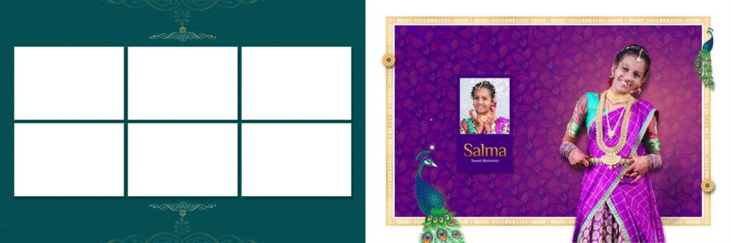 3 Full Album - Half Saree Album Pack - 12x36