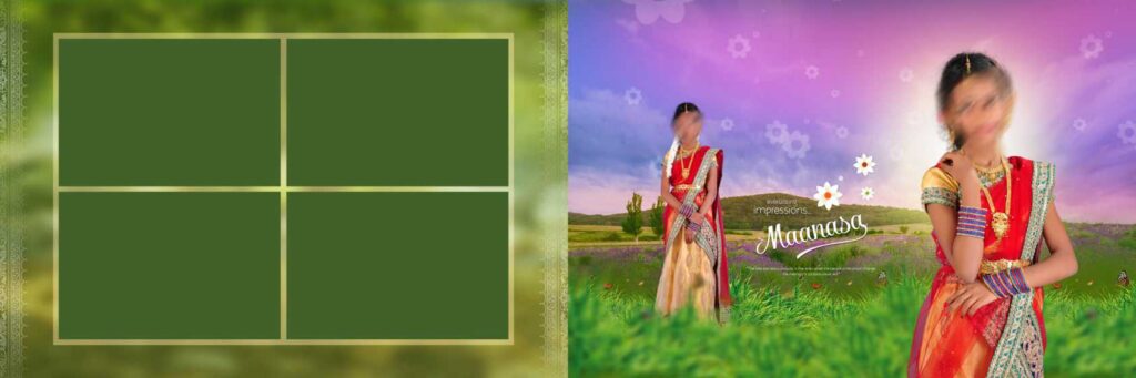 3 Full Album - Half Saree Album Pack - 12x36