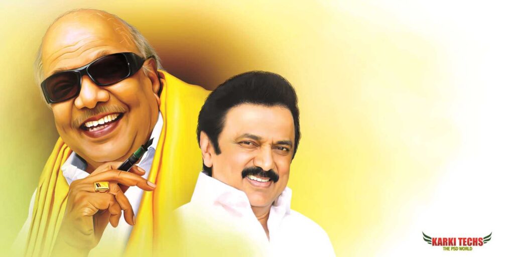 2022-PREMIUM STALIN DMK BANNER PSD DOWNLOAD KARKITECHS.COM EXCLUSIVE