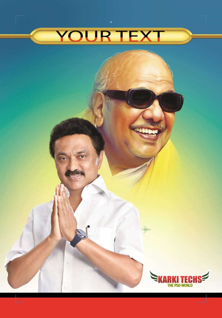 2022-PREMIUM STALIN DMK BANNER PSD DOWNLOAD KARKITECHS.COM EXCLUSIVE