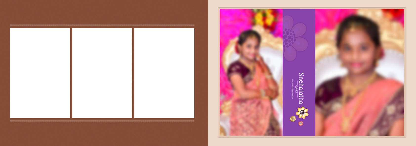 3 Full Album - Half Saree Album Pack - 12x36