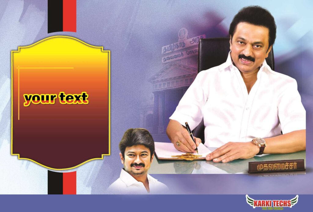 2022-PREMIUM STALIN DMK BANNER PSD DOWNLOAD KARKITECHS.COM EXCLUSIVE