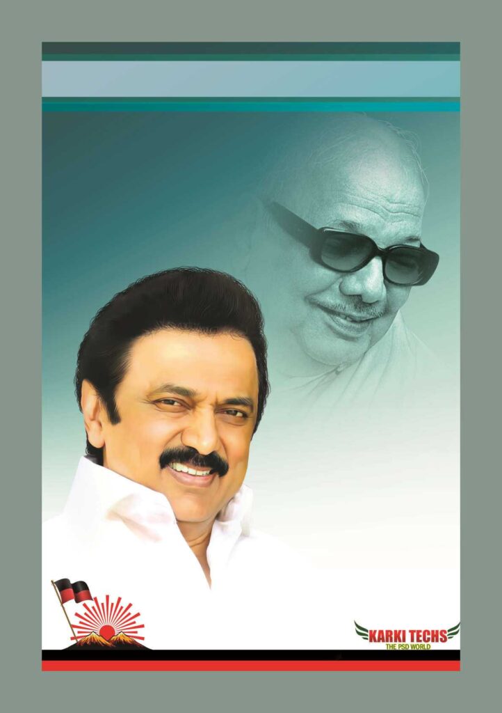 2022-PREMIUM STALIN DMK BANNER PSD DOWNLOAD KARKITECHS.COM EXCLUSIVE