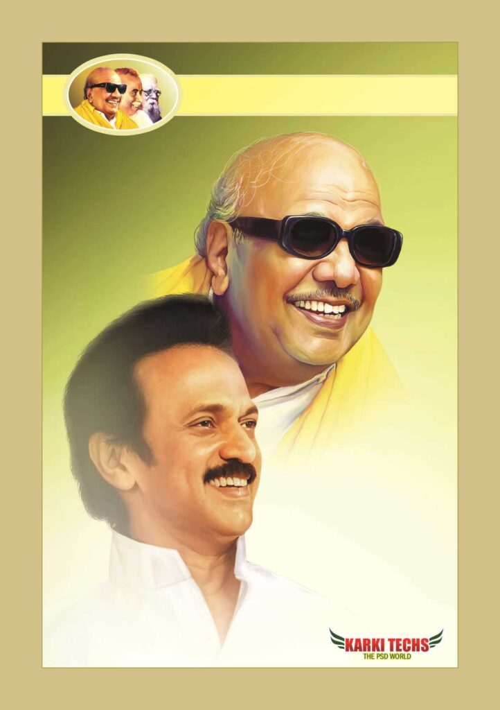 2022-PREMIUM STALIN DMK BANNER PSD DOWNLOAD KARKITECHS.COM EXCLUSIVE