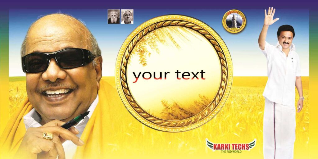 2022-PREMIUM STALIN DMK BANNER PSD DOWNLOAD KARKITECHS.COM EXCLUSIVE