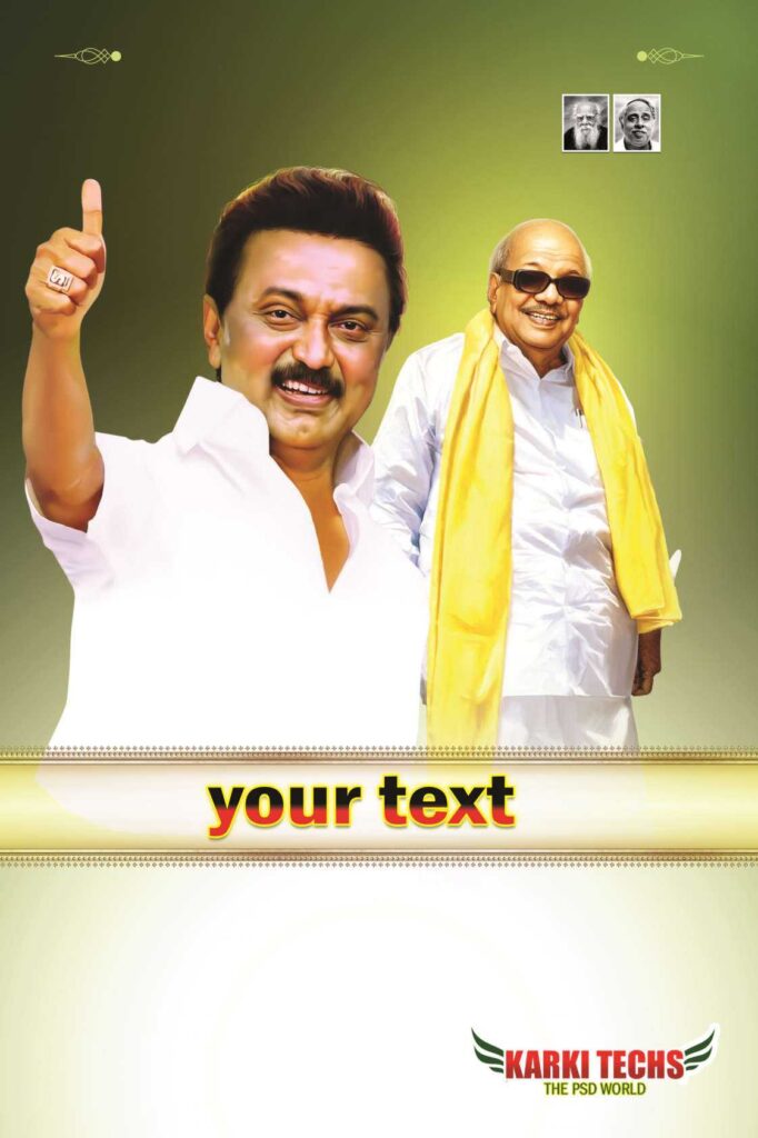 2022-PREMIUM STALIN DMK BANNER PSD DOWNLOAD KARKITECHS.COM EXCLUSIVE