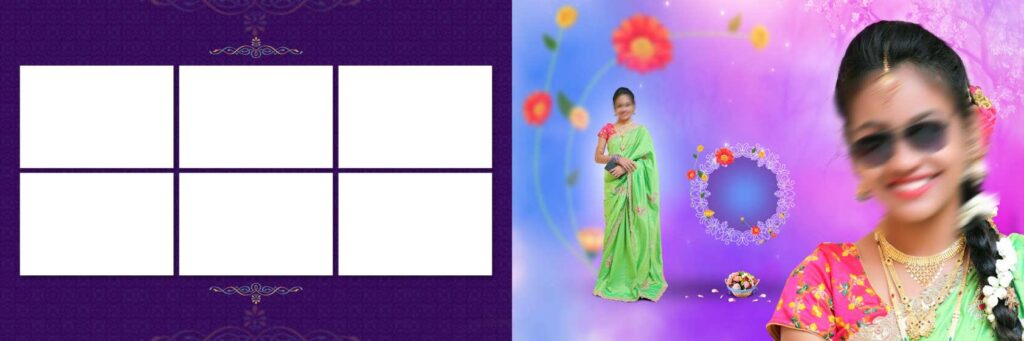 3 Full Album - Half Saree Album Pack - 12x36