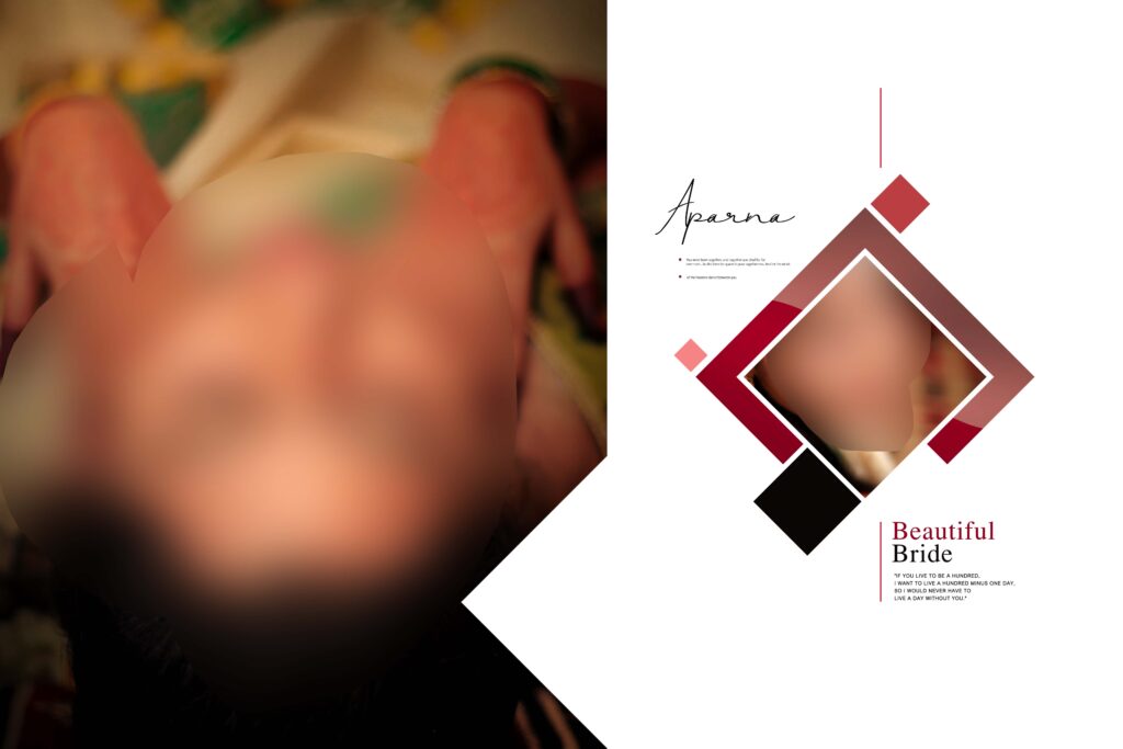 #12-Half Saree Album PSD template