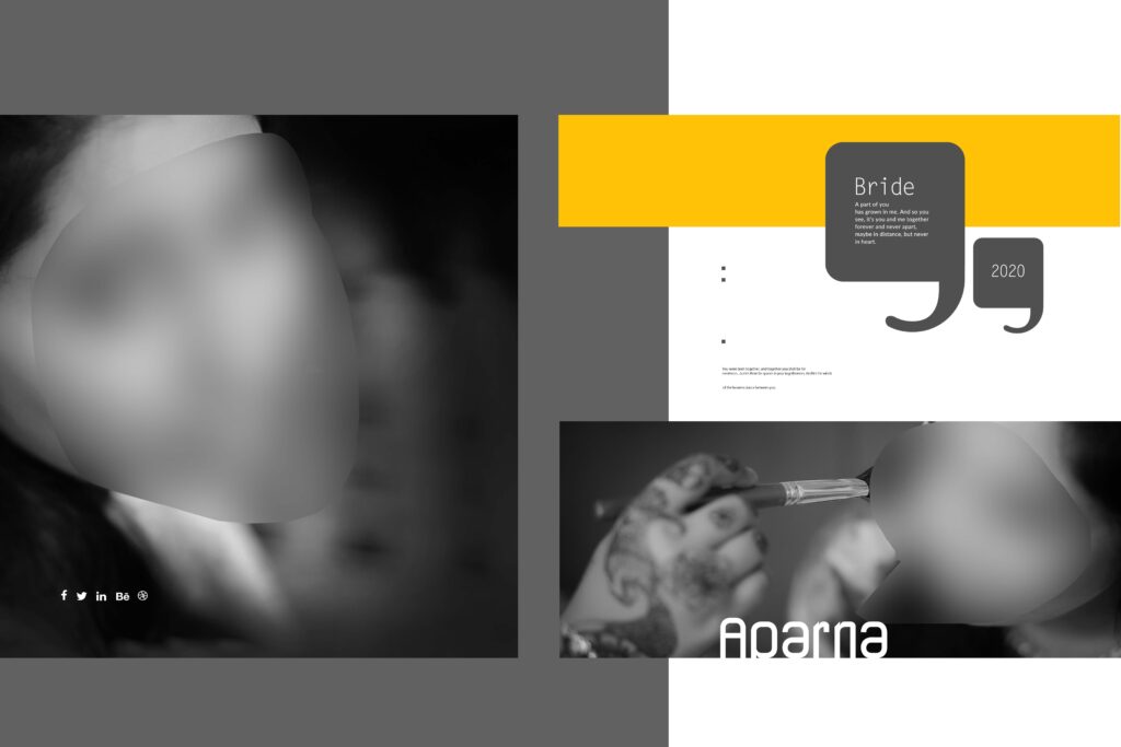 #12-Half Saree Album PSD template