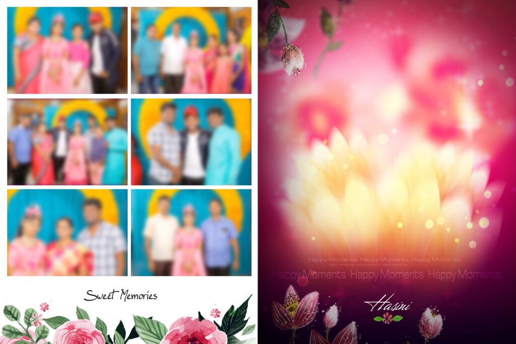 #12-Half Saree Album PSD template