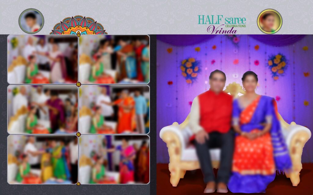 #10-Half Saree Album PSD template