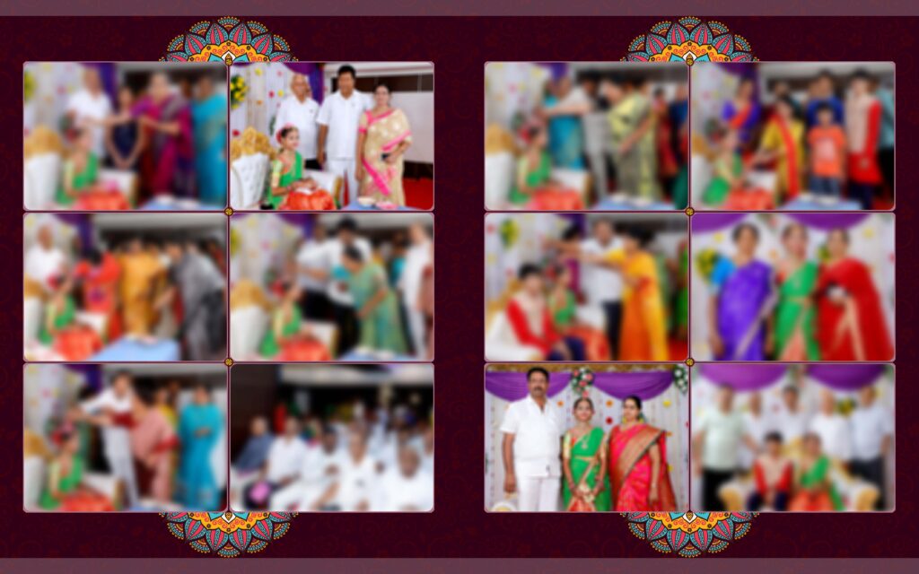 #10-Half Saree Album PSD template