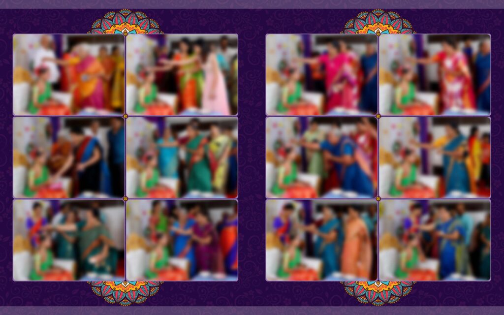 #10-Half Saree Album PSD template