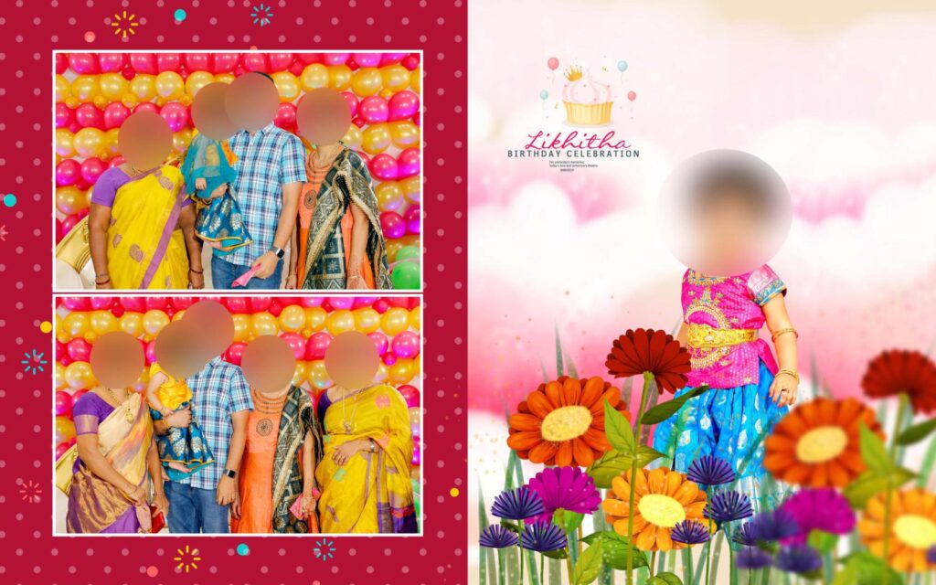 #11– Birthday Album PSD template