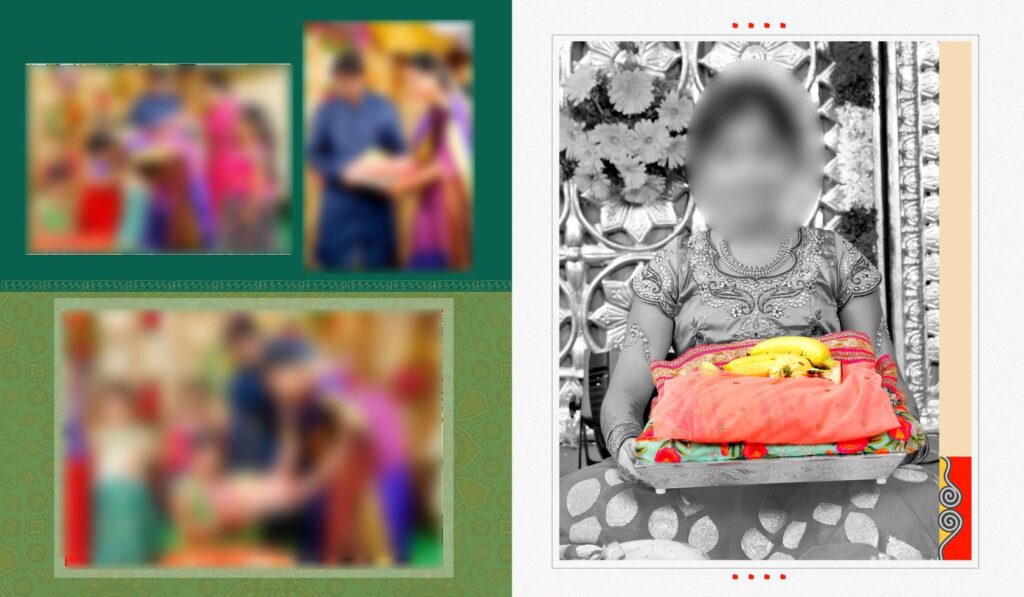 #26 -Half Saree Album PSD template