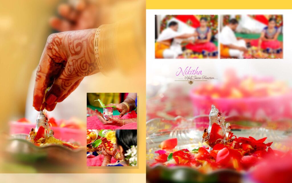 #23 -Half Saree Album PSD template