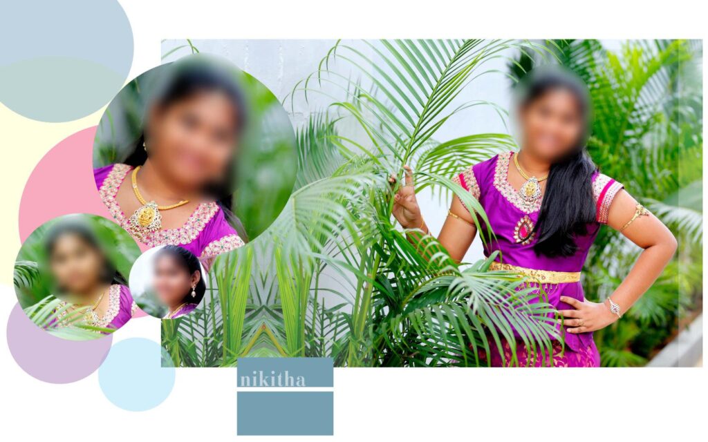 #25 -Half Saree Album PSD template