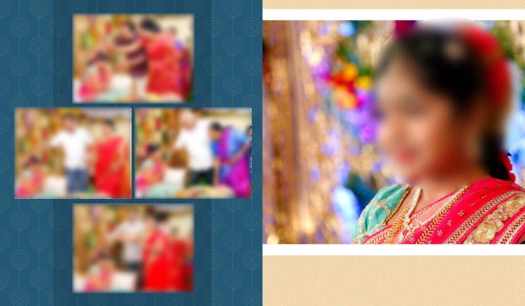 #27 -Half Saree Album PSD template