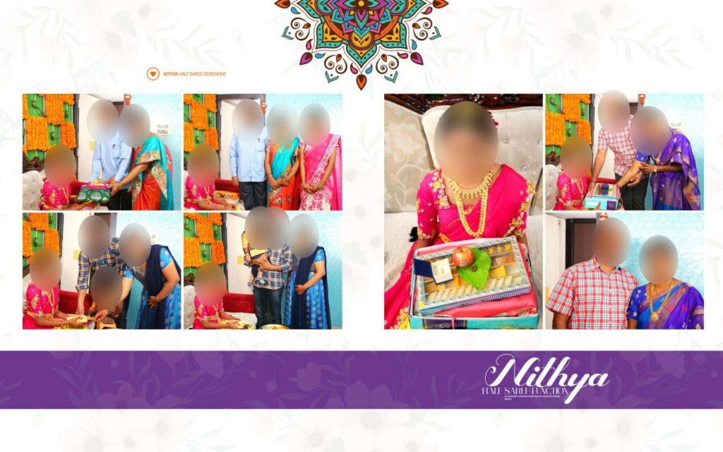 #15-Half Saree Album PSD template