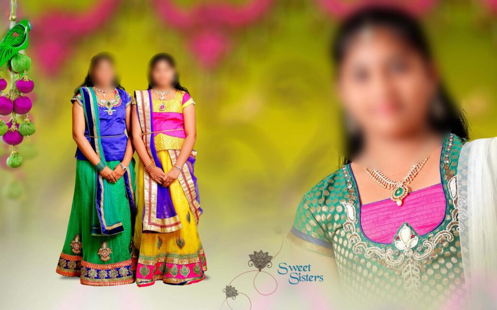 #25 -Half Saree Album PSD template