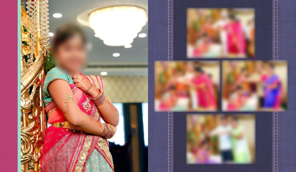 #27 -Half Saree Album PSD template