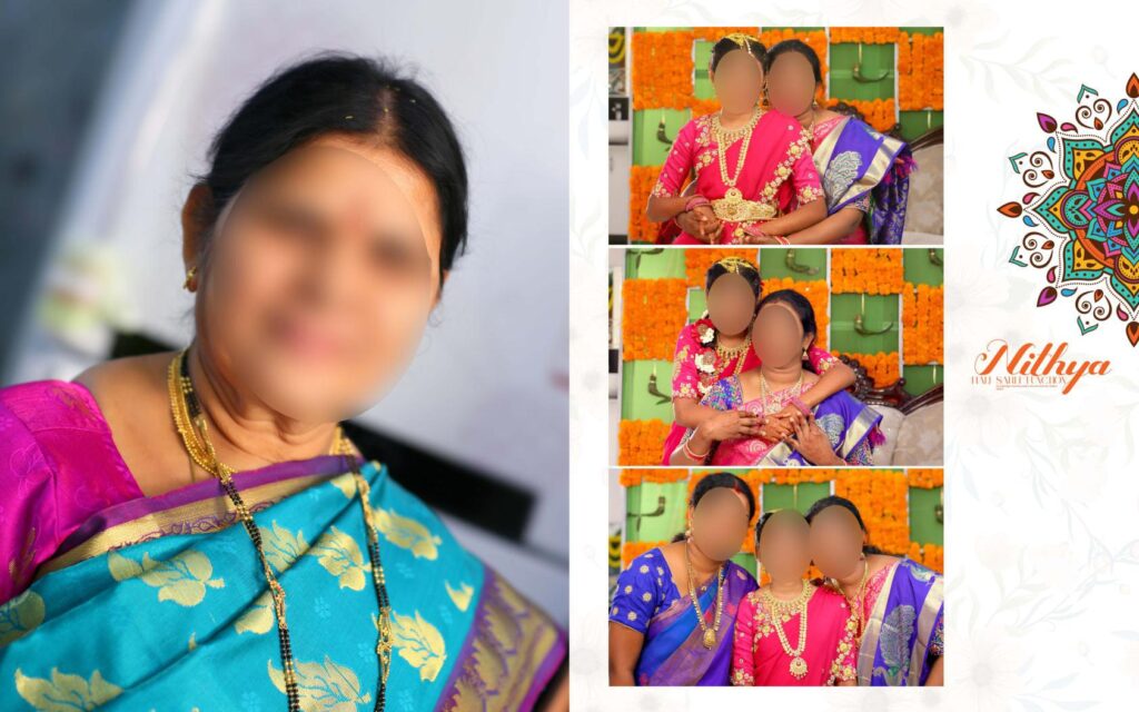 #16-Half Saree Album PSD template
