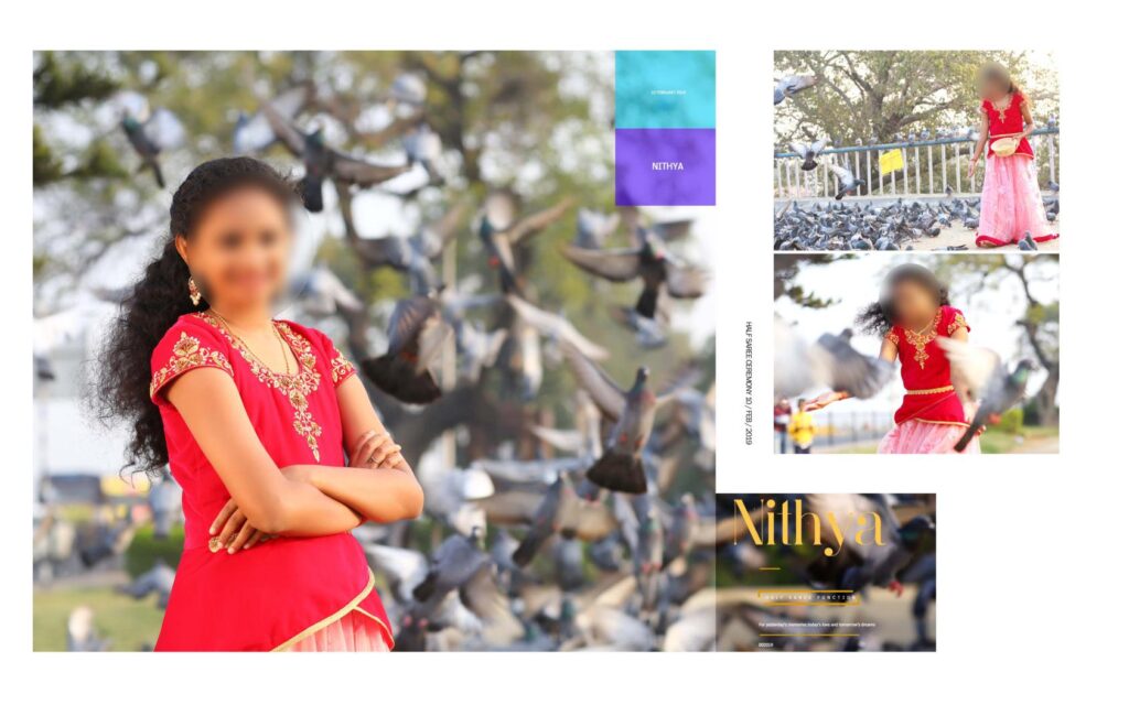 #21 -Half Saree Album PSD template