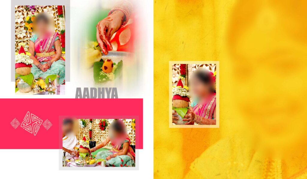 #26 -Half Saree Album PSD template