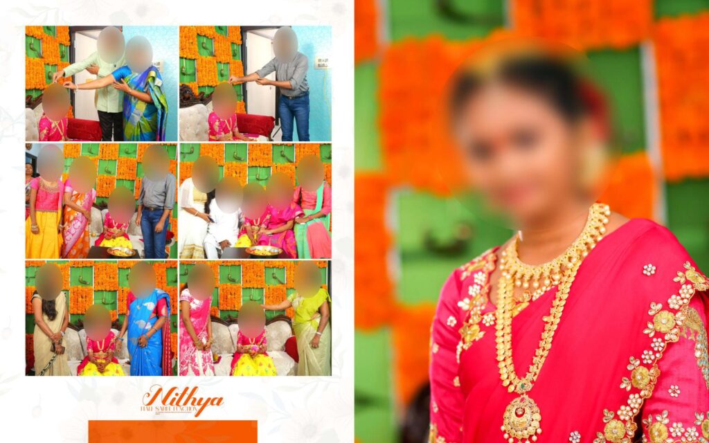 #15-Half Saree Album PSD template