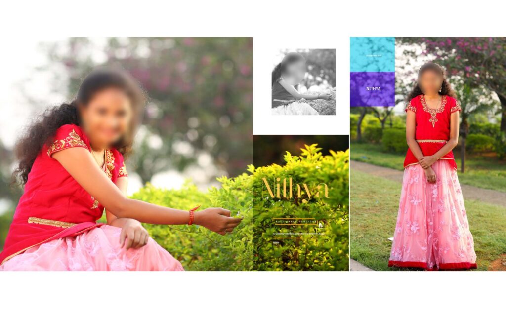 #21 -Half Saree Album PSD template