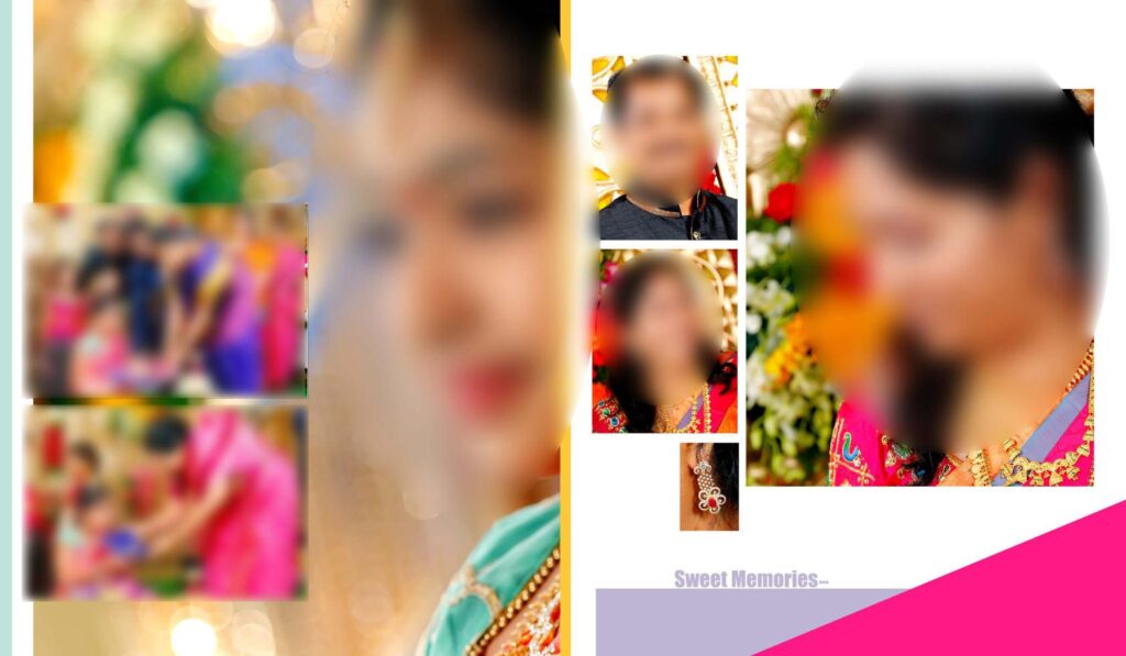 #26 -Half Saree Album PSD template