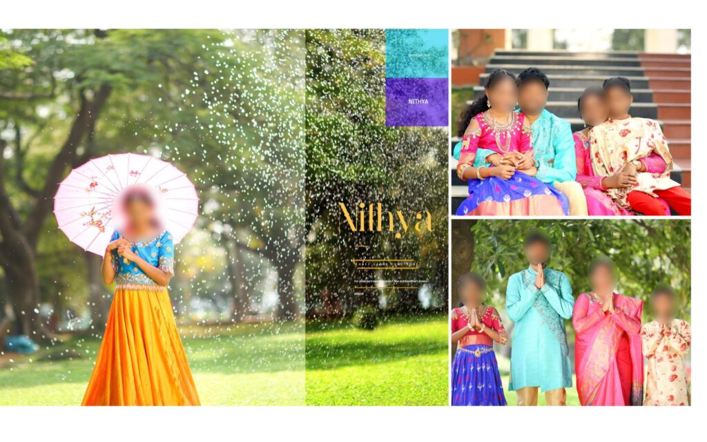 #21 -Half Saree Album PSD template