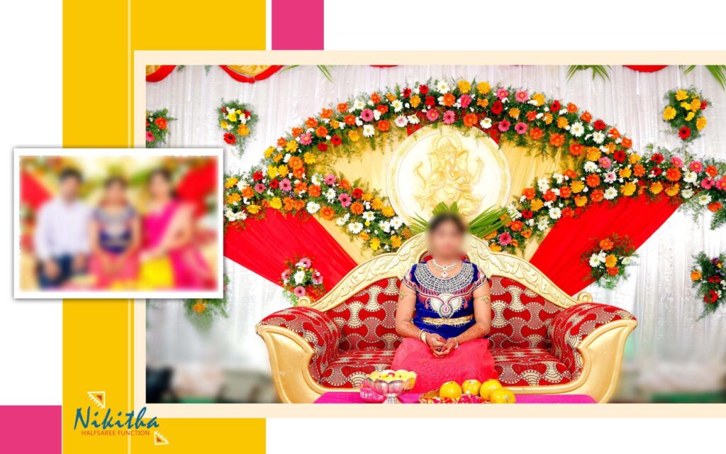 #23 -Half Saree Album PSD template