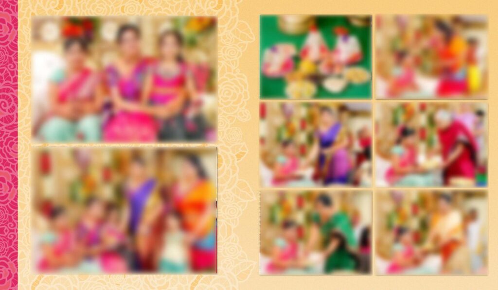 #26 -Half Saree Album PSD template