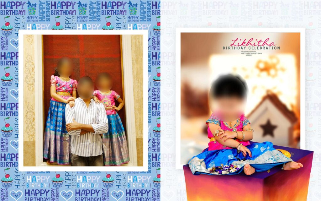 #12– Birthday Album PSD template