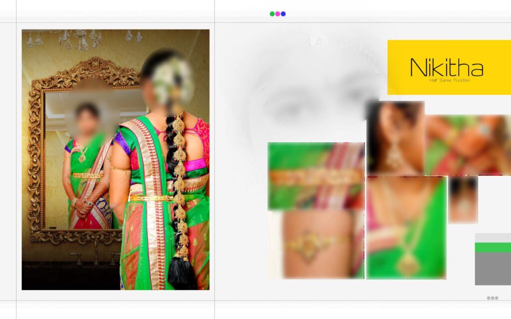#25 -Half Saree Album PSD template