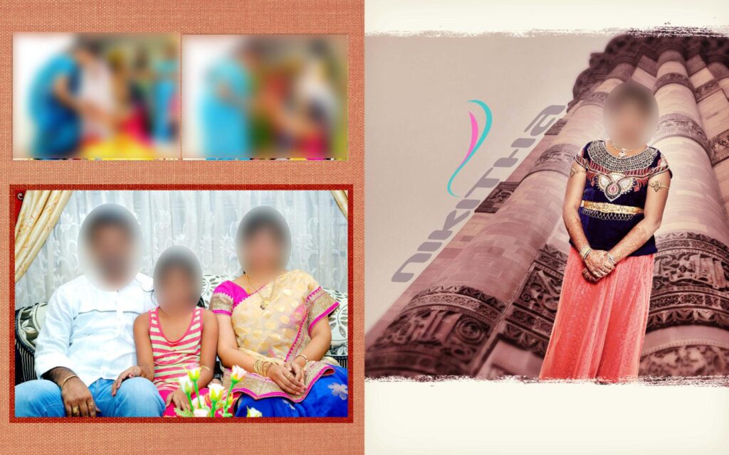 #22 -Half Saree Album PSD template