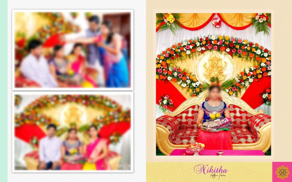 #23 -Half Saree Album PSD template
