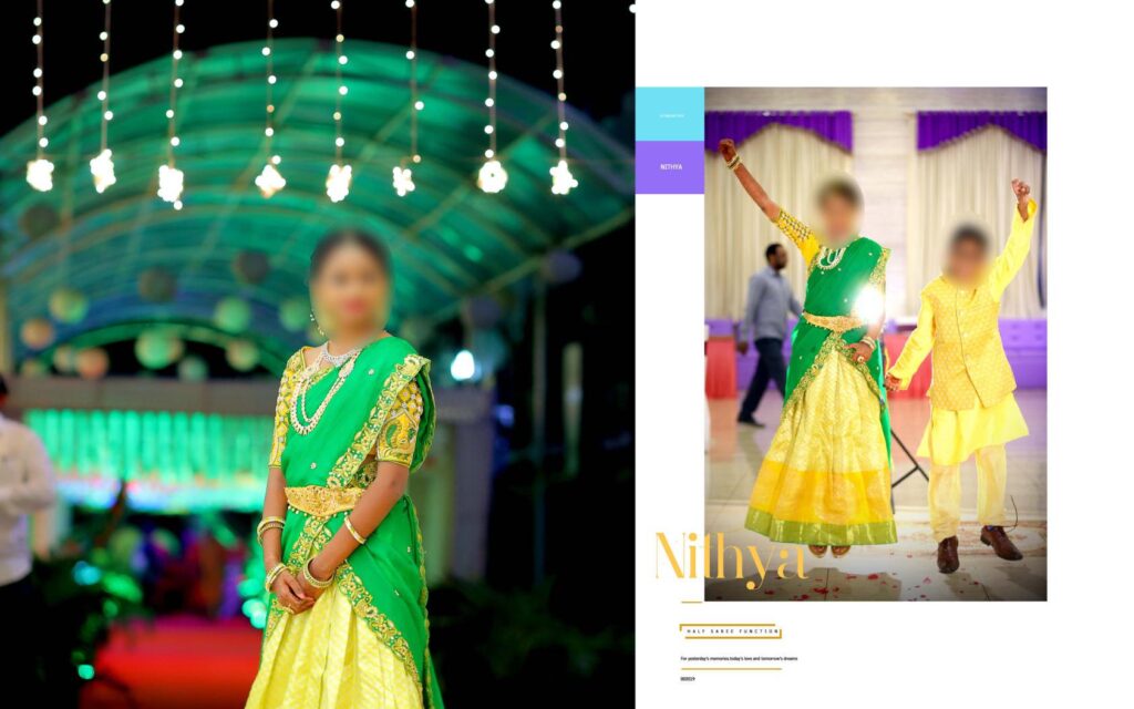 #21 -Half Saree Album PSD template