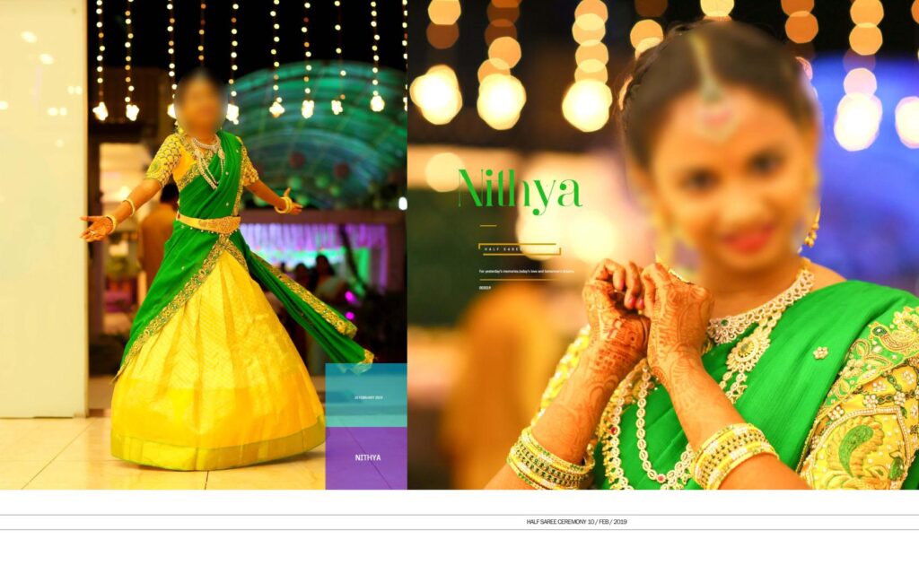 #21 -Half Saree Album PSD template
