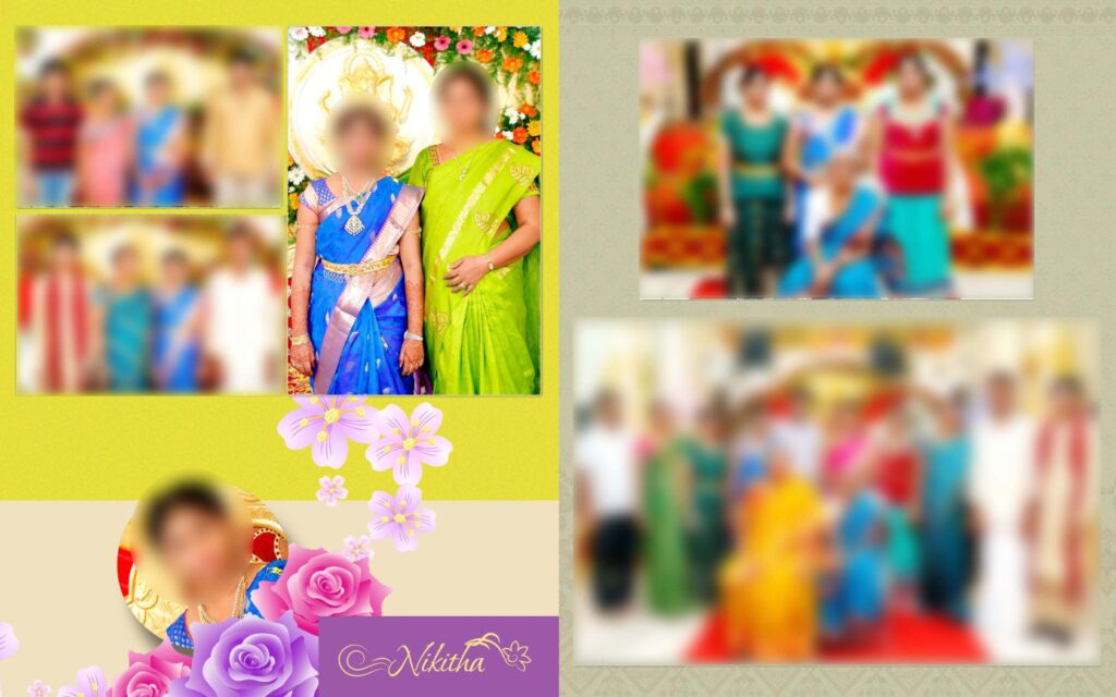 #24 -Half Saree Album PSD template