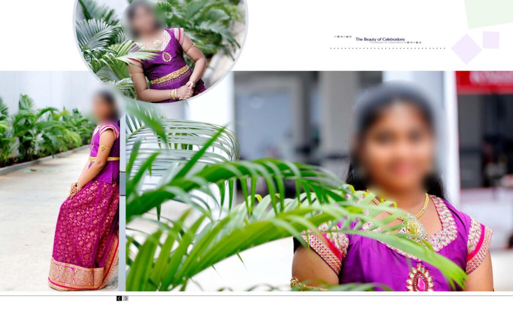 #25 -Half Saree Album PSD template