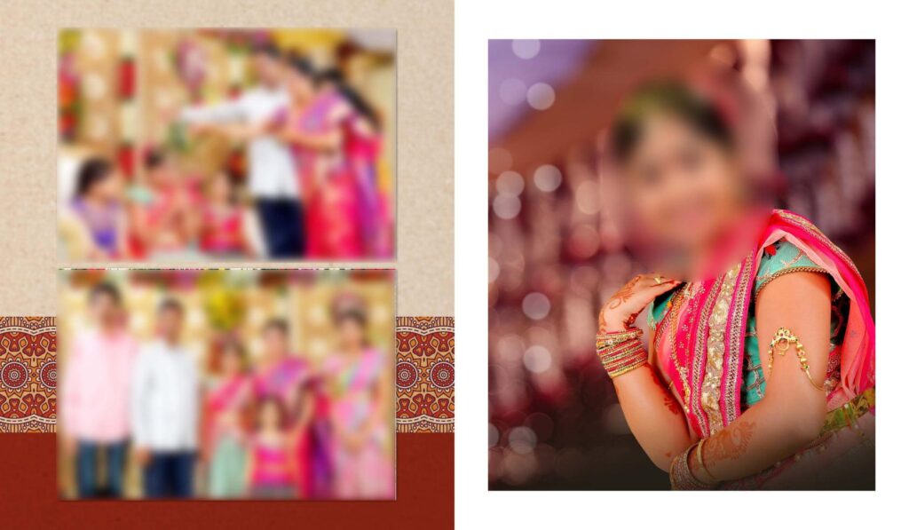 #26 -Half Saree Album PSD template