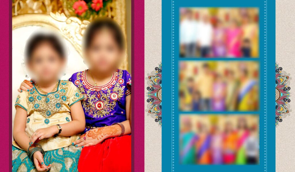 #27 -Half Saree Album PSD template