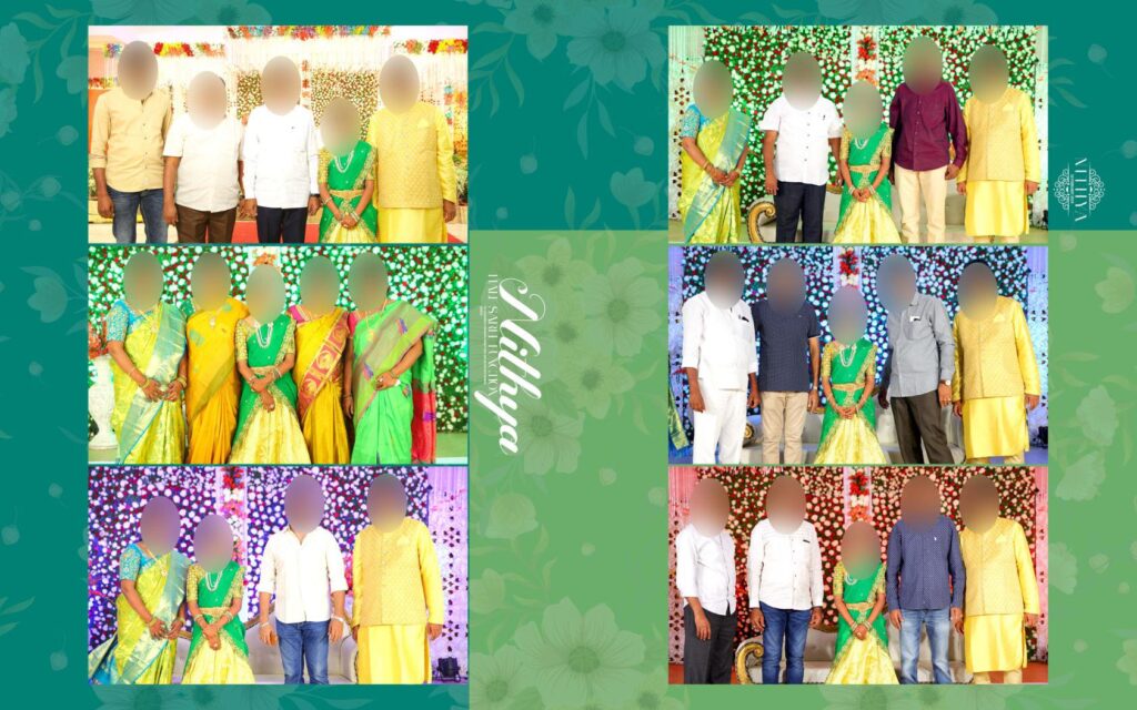 #16-Half Saree Album PSD template