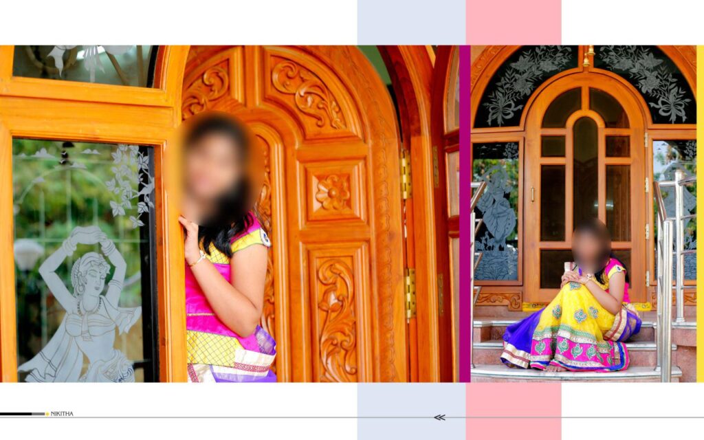 #25 -Half Saree Album PSD template