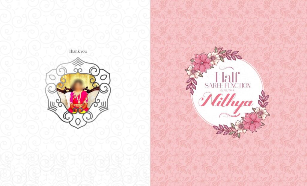 #21 -Half Saree Album PSD template
